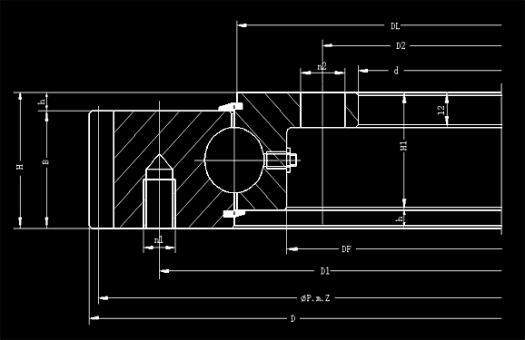 Slewing Bearing With External Gear 1