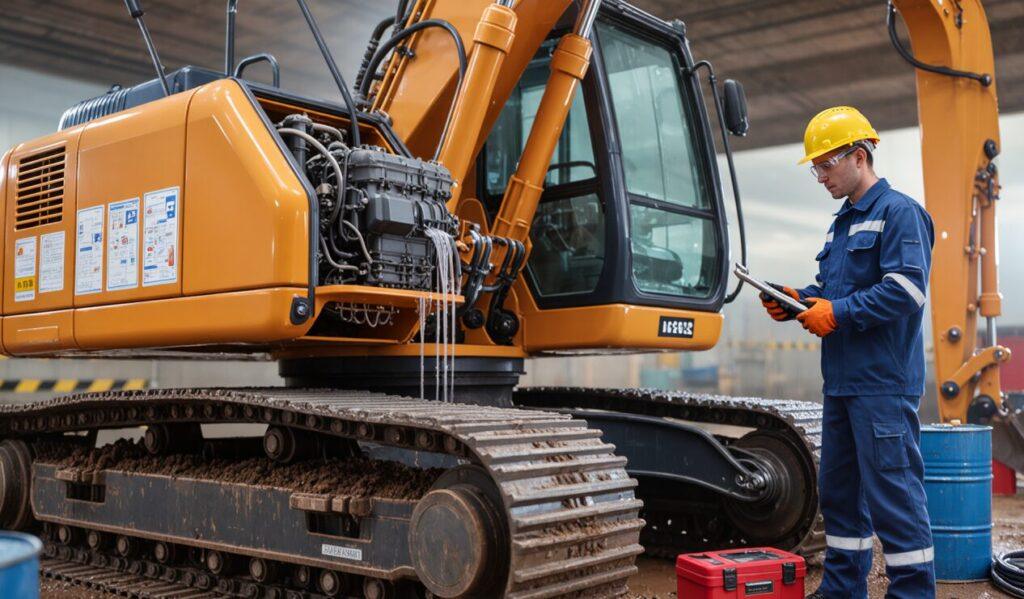 Excavator maintenance