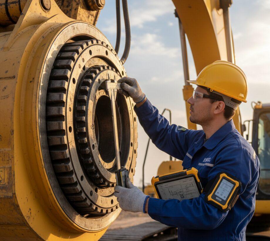 Ingenieros de mantenimiento de rodamientos giratorios