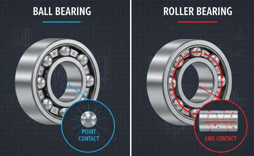 Roller Bearings vs Ball Bearings