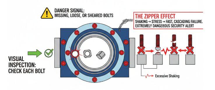 Symptoms of excavator swing bearing failure