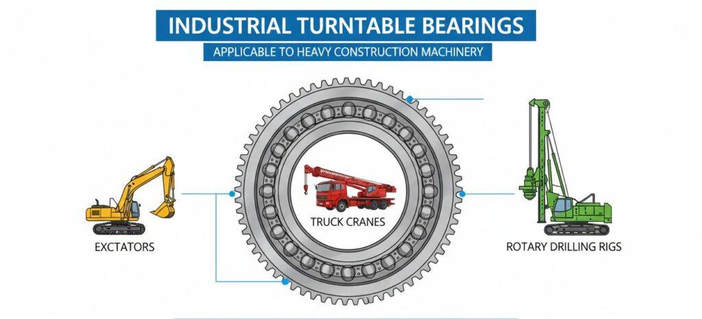 Industrielle Drehtischlager Anwendbare Menge für industrielle Drehtischlager