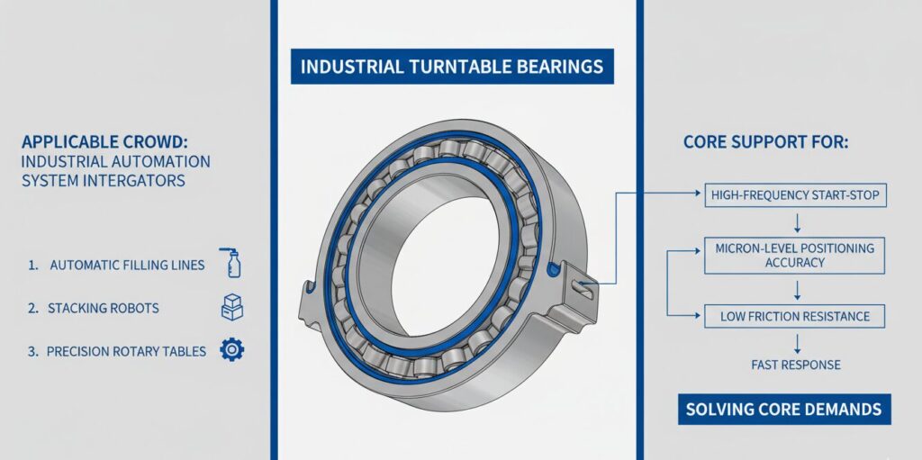 Industrielle Drehtischlager Anwendbare Menge für industrielle Drehtischlager