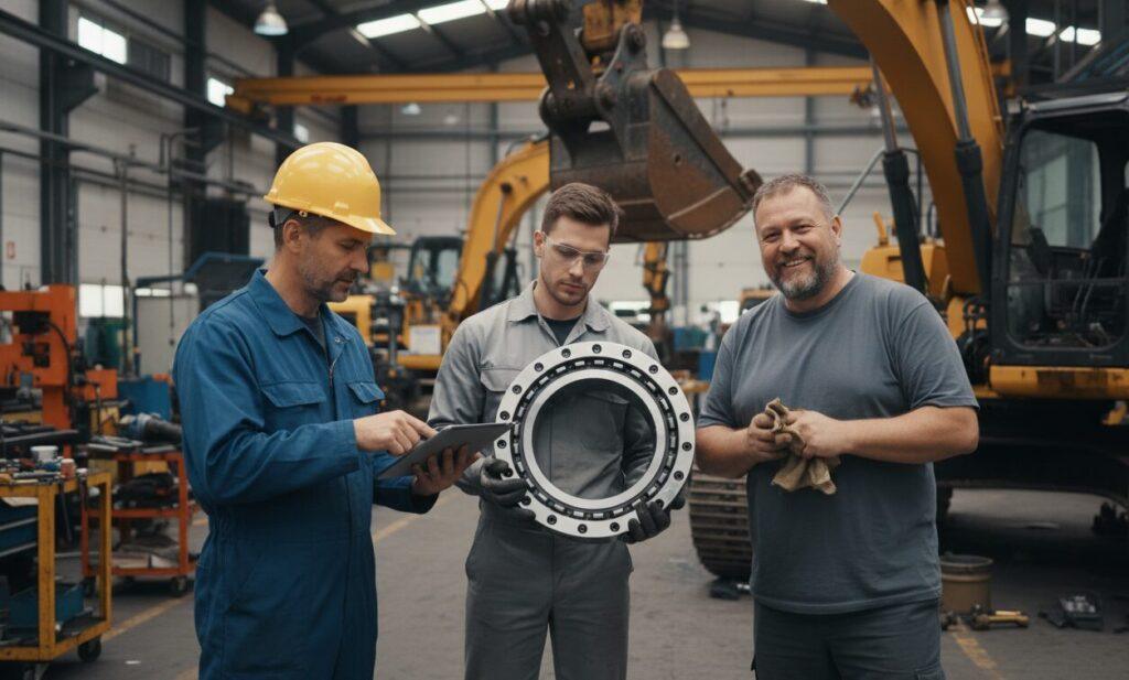 Slewing Bearing for Excavator Applicable Crowd