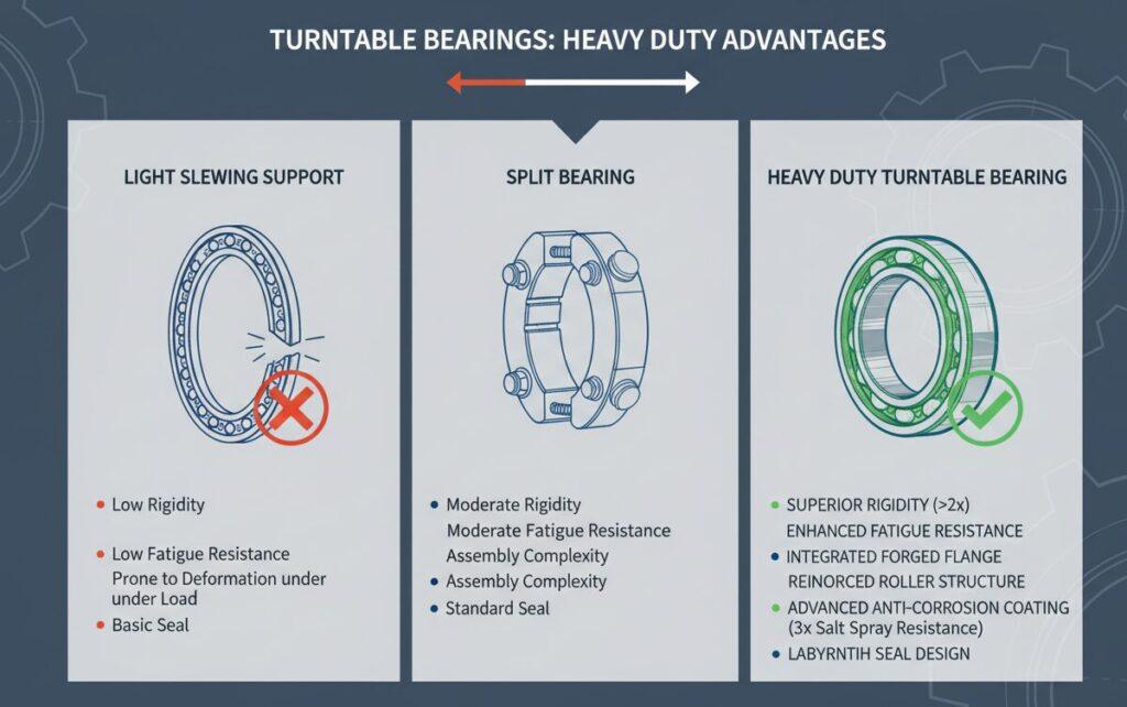 Drehtellerlager Heavy Duty Vergleichspunkte
