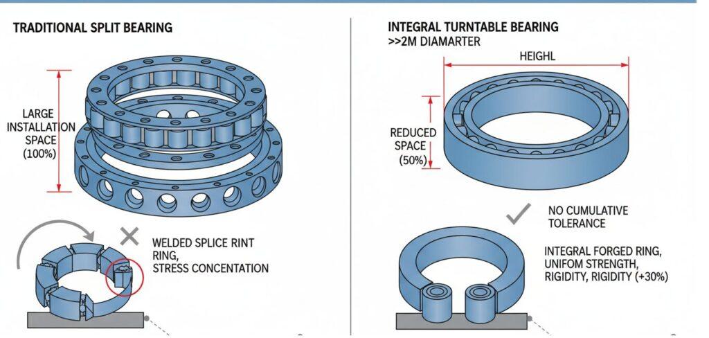 Großer Durchmesser Plattentellerlager Vergleichspunkt
