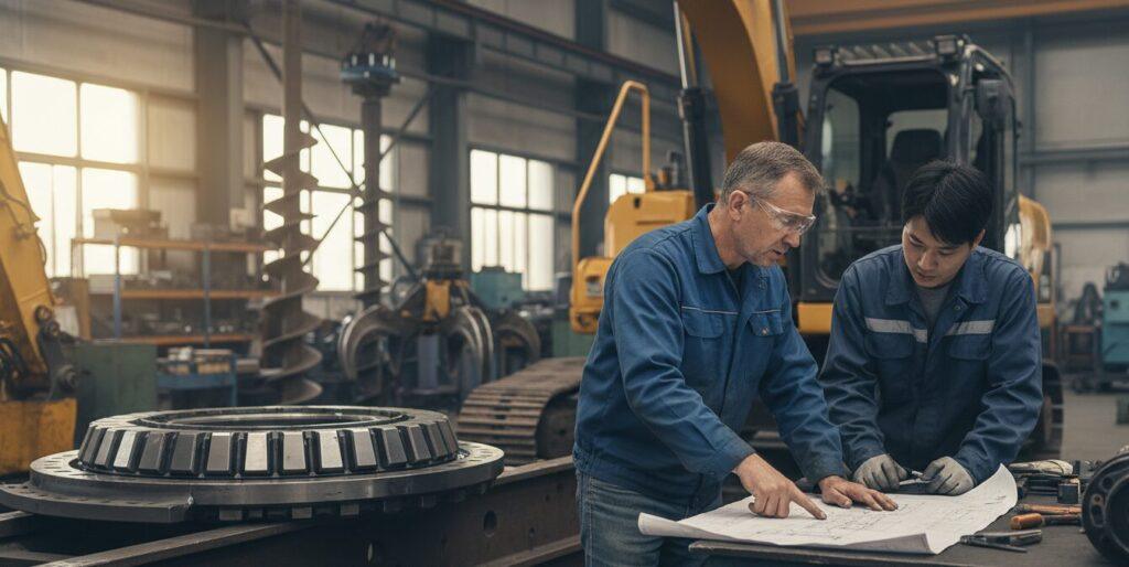 Slewing Bearing for Excavator Applicable Crowd