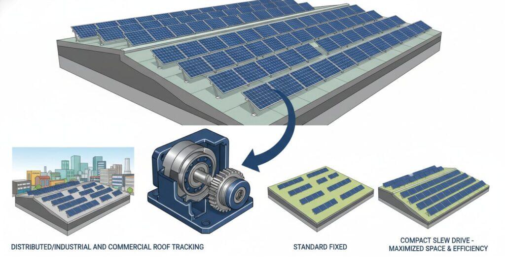 Slew Drive for Solar Tracking System Applicable Crowd To 