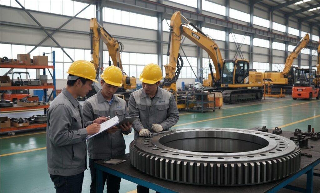 excavator slewing ring bearing Applicable crowd