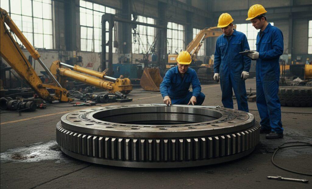 excavator slewing ring bearing Applicable crowd
