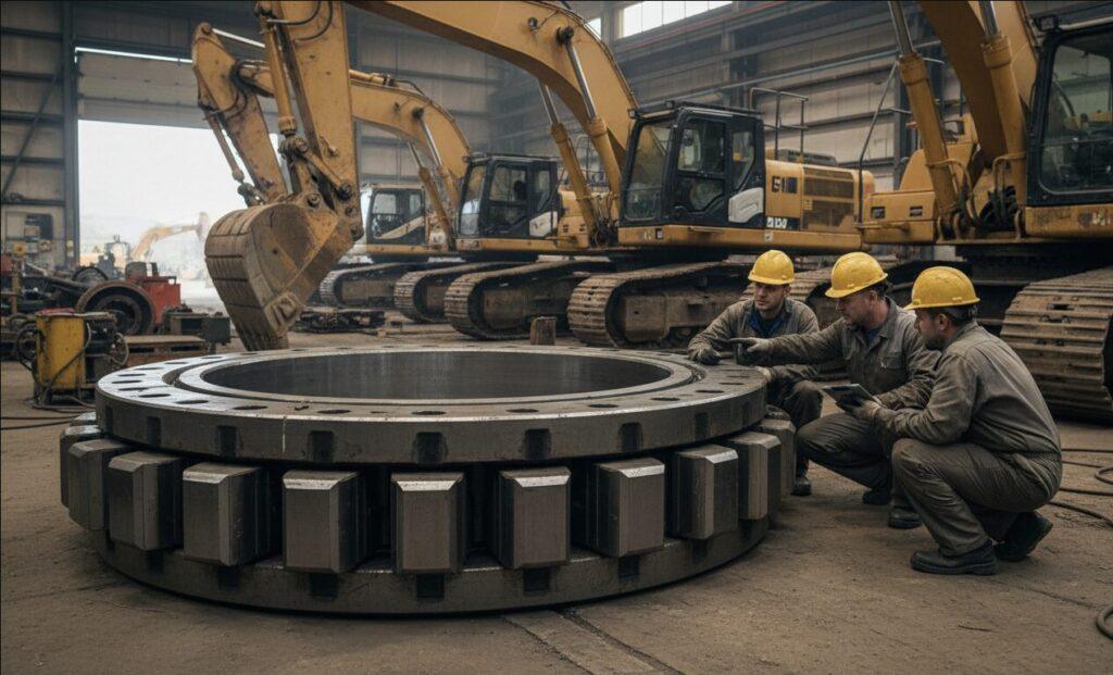 excavator slewing ring bearing Applicable crowd