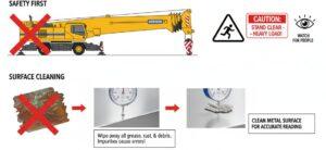 Medición del desgaste de los rodamientos de giro