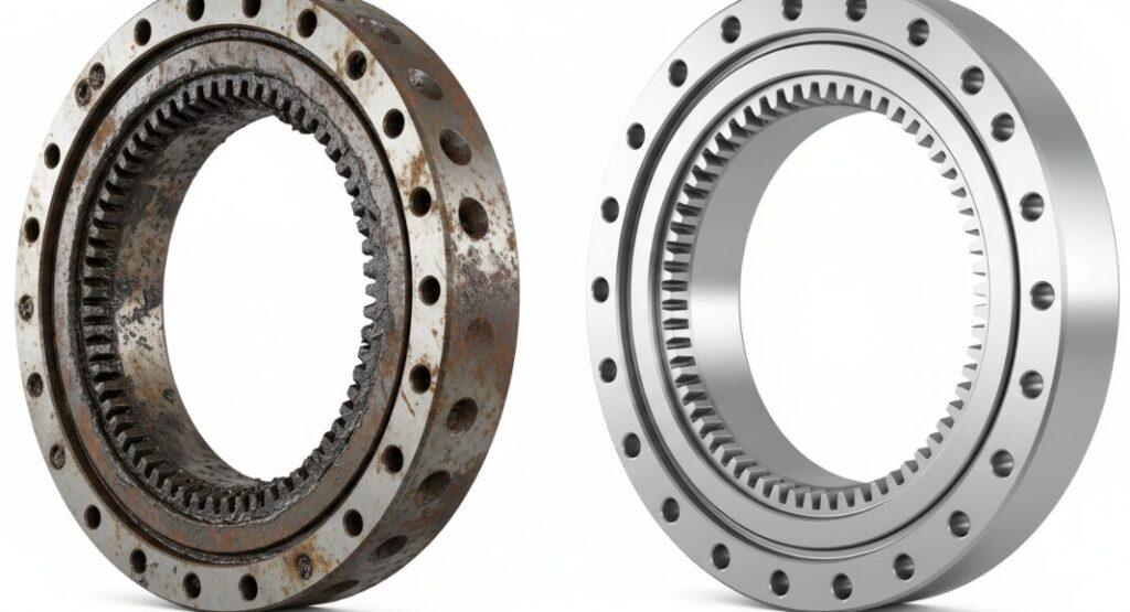 Großwälzlager in verschiedenen Zuständen