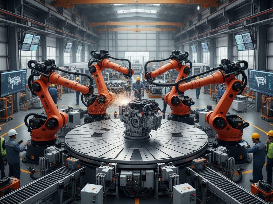 Drehkranz mit großem Durchmesser für Menschen