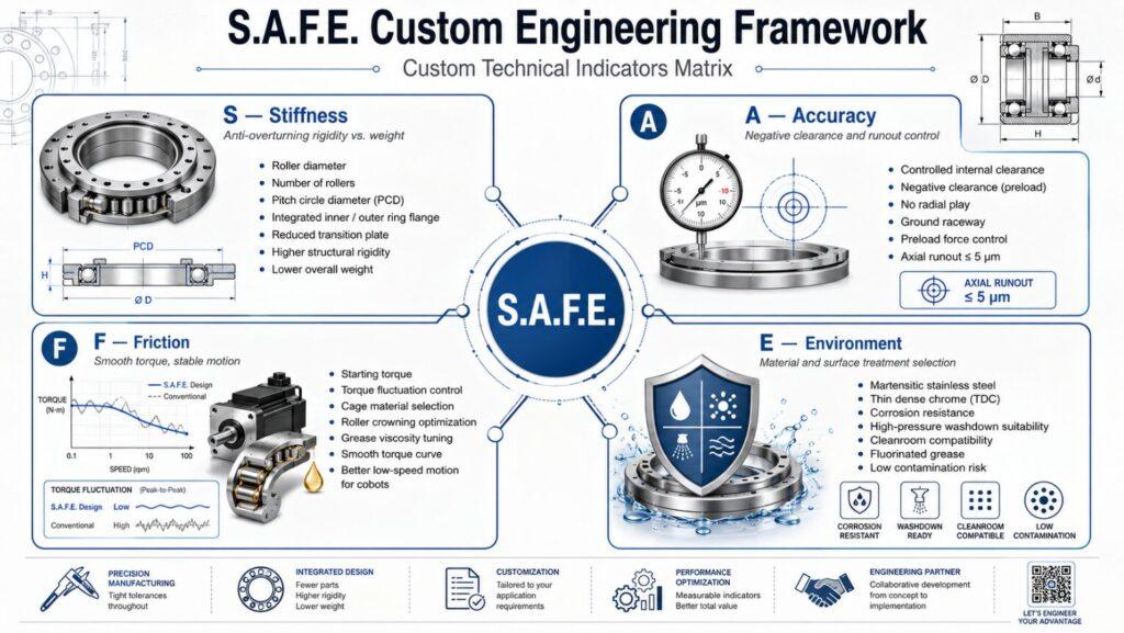 Insert an S.A.F.E. matrix mind map/infographic here, listing the corresponding custom technical indicators for each of the four quadrants.
