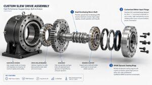 Custom Slew Drive Assembly & Slew Ring Syst...